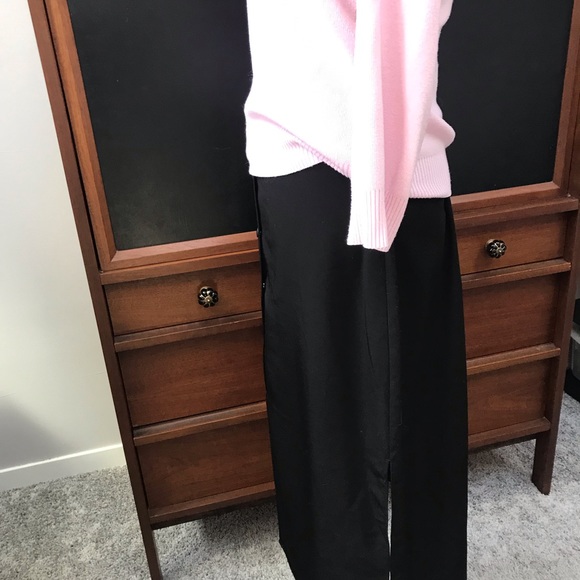 BCBG Black Snap Front Skirt - Picture 5 of 7